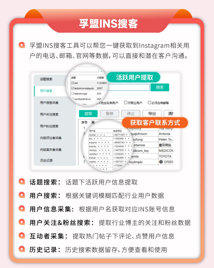 服裝外貿(mào)如何找客戶？巧用孚盟INS搜客工具獲取外貿(mào)詢盤(圖1)