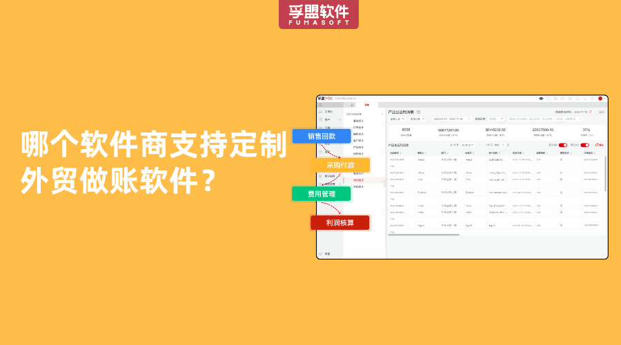 哪個(gè)軟件商支持定制外貿(mào)做賬軟件？