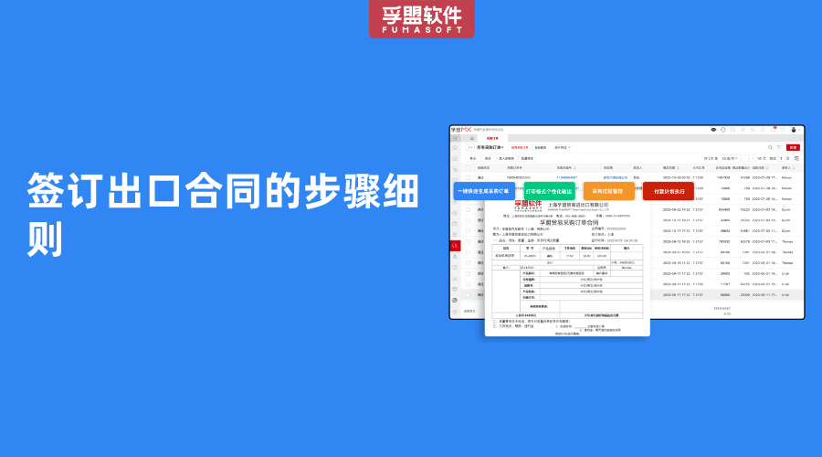 簽訂出口合同的步驟細(xì)則