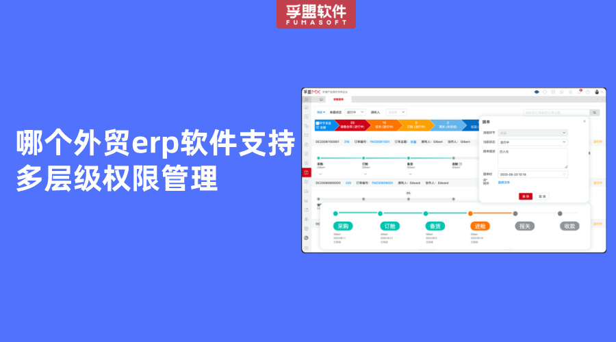 哪個(gè)外貿(mào)erp軟件支持多層級(jí)權(quán)限管理